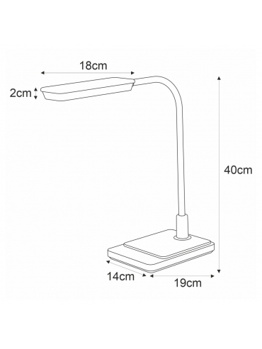 Lampka biurkowa K-BL1027 CZARNY IKA