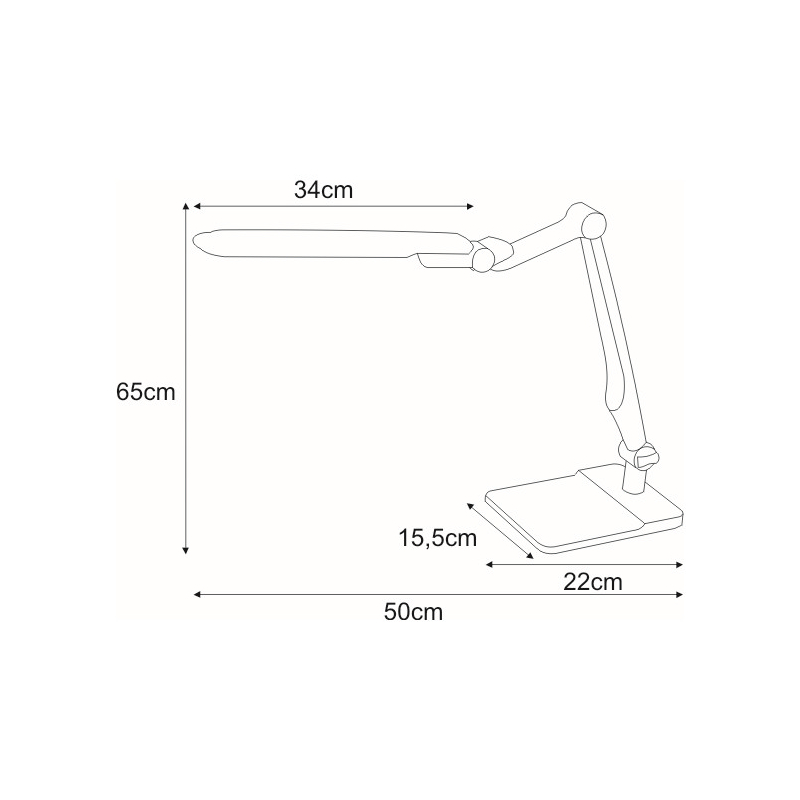 Lampka biurkowa K-BL1207 BIAŁY MICA