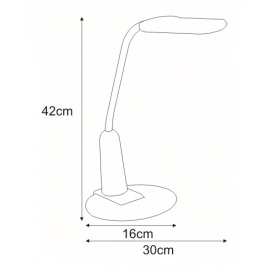 Lampka biurkowa K-BL1391 SREBRNY TIMO