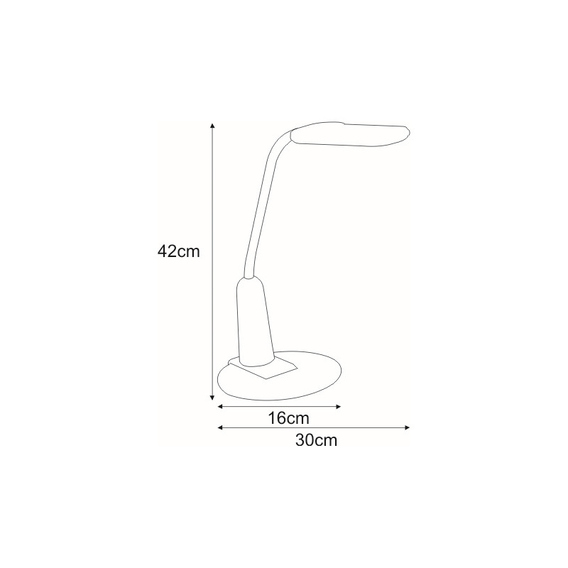 Lampka biurkowa K-BL1391 SREBRNY TIMO