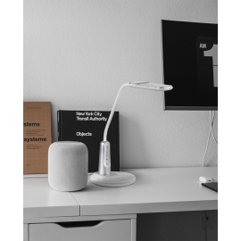 Lampka biurkowa K-BL1391 SREBRNY TIMO