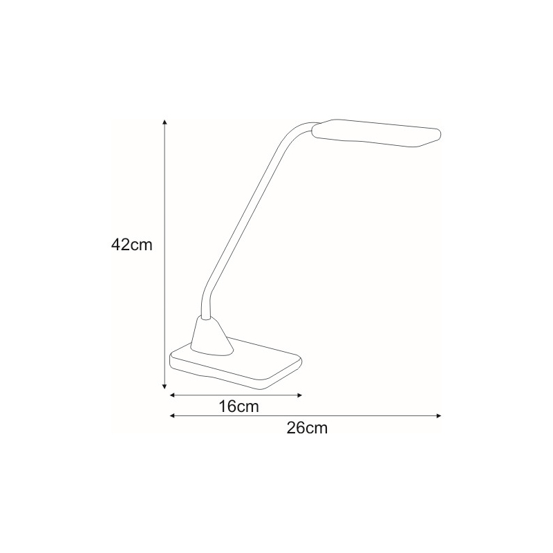 Lampka biurkowa K-BL1205 CZERWONY TYMEK