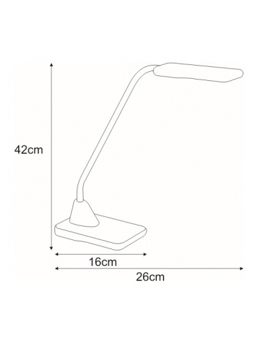 Lampka biurkowa K-BL1205 CZERWONY TYMEK