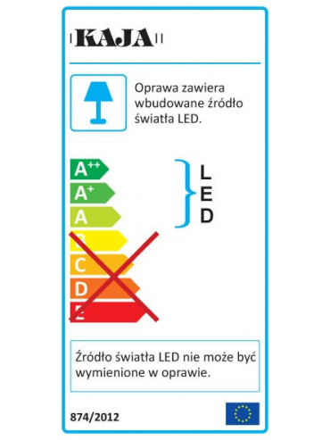 Lampka biurkowa K-BL1208 BIAŁY SOLO
