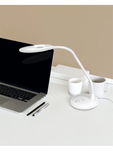 Lampka biurkowa K-BL1208 BIAŁY SOLO