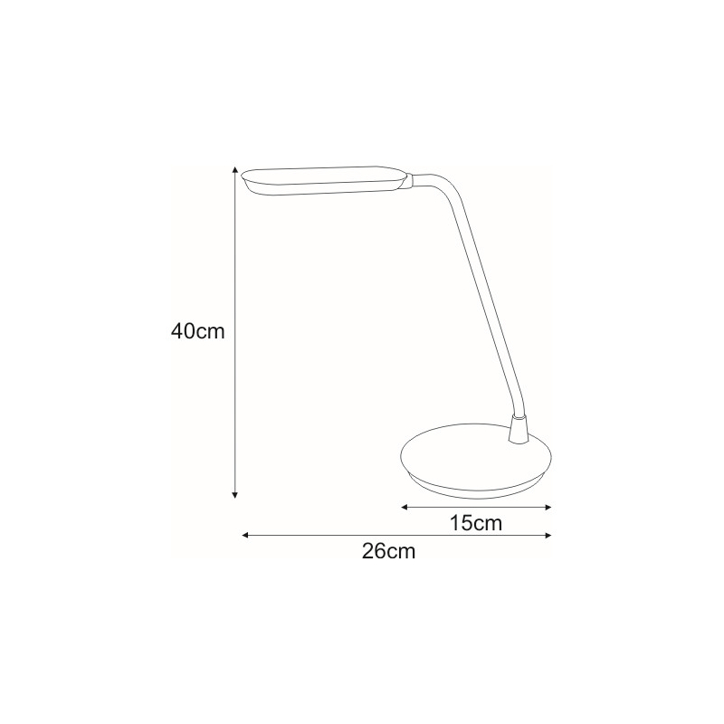 Lampka biurkowa K-BL1208 CZERWONY SOLO