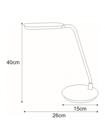 Lampka biurkowa K-BL1208 CZERWONY SOLO