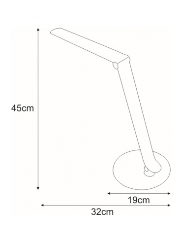 Lampka biurkowa K-BL1201 CZERWONY DUO