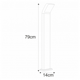 Lampa ogrodowa stojąca K-8148 VIDAR