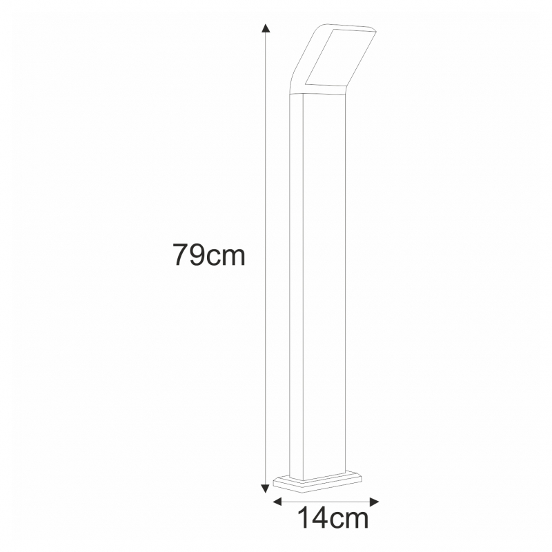 Lampa ogrodowa stojąca K-8148 VIDAR