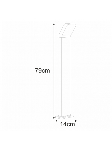 Lampa ogrodowa stojąca K-8148 VIDAR