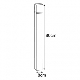 Lampa ogrodowa stojąca K-8142 GENEVA