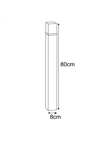 Lampa ogrodowa stojąca K-8142 GENEVA
