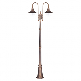 Lampa ogrodowa stojąca K-8127 CZARNY/ZŁOTY BOSTON