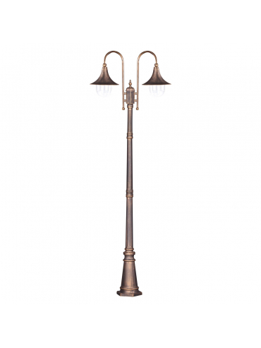 Lampa ogrodowa stojąca K-8127 CZARNY/ZŁOTY BOSTON