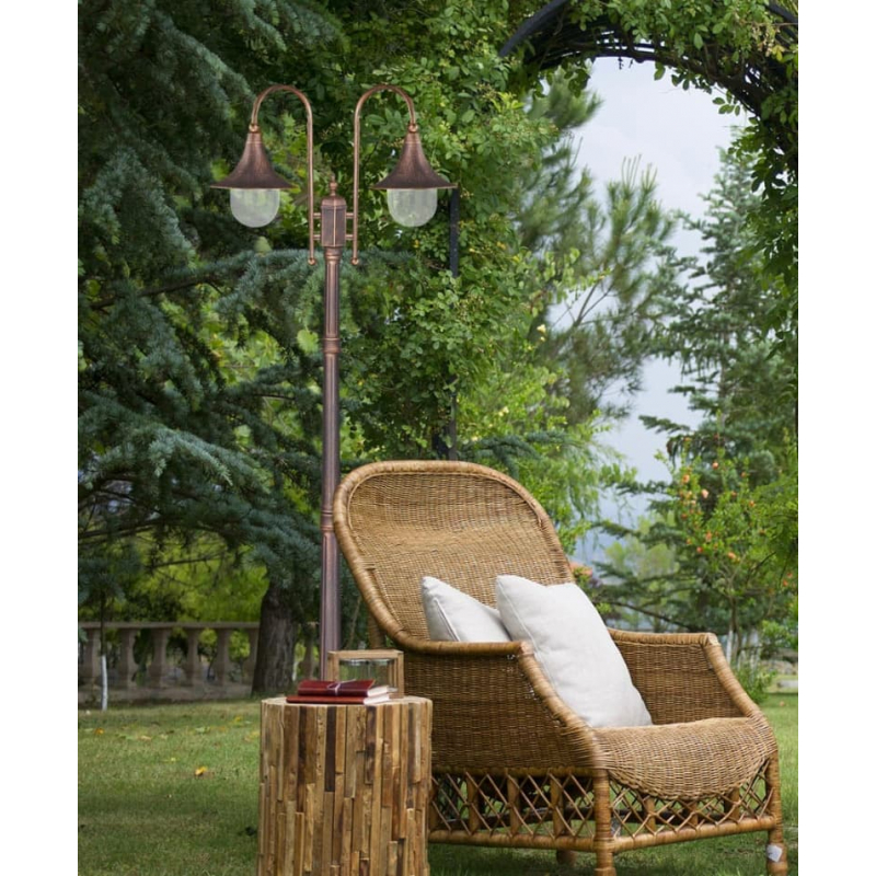 Lampa ogrodowa stojąca K-8127 CZARNY/ZŁOTY BOSTON