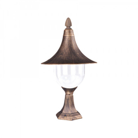 Lampa ogrodowa stojąca K-8128 CZARNY/ZŁOTY BOSTON