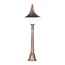 Lampa ogrodowa stojąca K-8129 CZARNY/ZŁOTY BOSTON