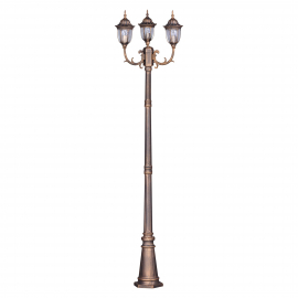 Lampa ogrodowa stojąca K-7007A2/3N CZARNY/ZŁOTY VASCO
