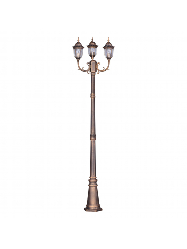 Lampa ogrodowa stojąca K-7007A2/3N CZARNY/ZŁOTY VASCO