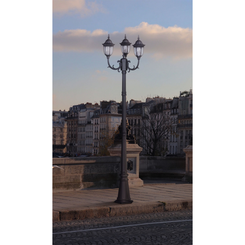 Lampa ogrodowa stojąca K-7007A2/3N CZARNY VASCO