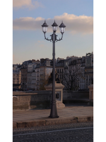 Lampa ogrodowa stojąca K-7007A2/3N CZARNY VASCO