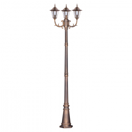 Lampa ogrodowa stojąca K-7009A2/3 CZARNY/ZŁOTY STANDARD