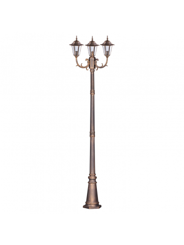 Lampa ogrodowa stojąca K-7009A2/3 CZARNY/ZŁOTY STANDARD