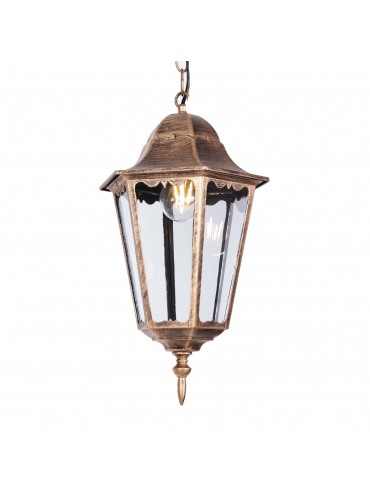Lampa ogrodowa wisząca K-5006H CZARNY/ZŁOTY LOZANA