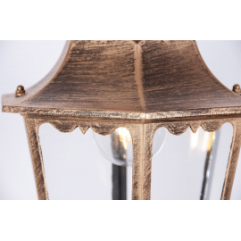 Lampa ogrodowa wisząca K-5006H CZARNY/ZŁOTY LOZANA