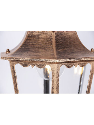 Lampa ogrodowa wisząca K-5006H CZARNY/ZŁOTY LOZANA