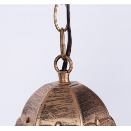 Lampa ogrodowa wisząca K-5006H CZARNY/ZŁOTY LOZANA