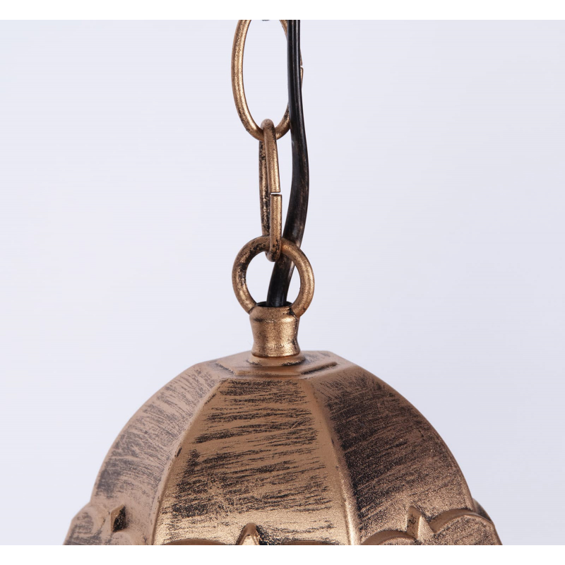 Lampa ogrodowa wisząca K-5006H CZARNY/ZŁOTY LOZANA