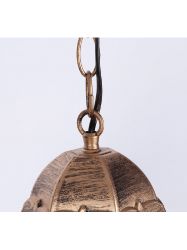 Lampa ogrodowa wisząca K-5006H CZARNY/ZŁOTY LOZANA