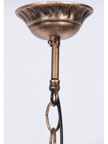 Lampa ogrodowa wisząca K-5006H CZARNY/ZŁOTY LOZANA