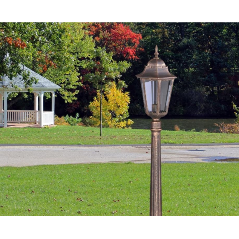 Lampa ogrodowa stojąca K-6006A CZARNY/ZŁOTY LOZANA