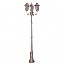 Lampa ogrodowa stojąca K-7006A2/3 CZARNY/ZŁOTY LOZANA