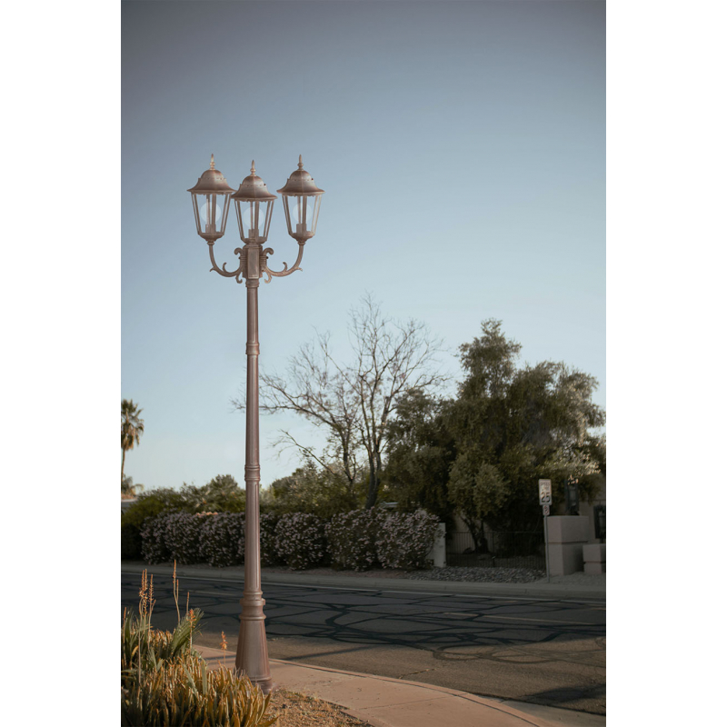 Lampa ogrodowa stojąca K-7006A2/3 CZARNY/ZŁOTY LOZANA