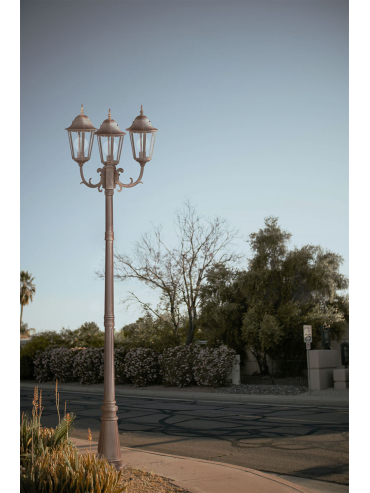 Lampa ogrodowa stojąca K-7006A2/3 CZARNY/ZŁOTY LOZANA