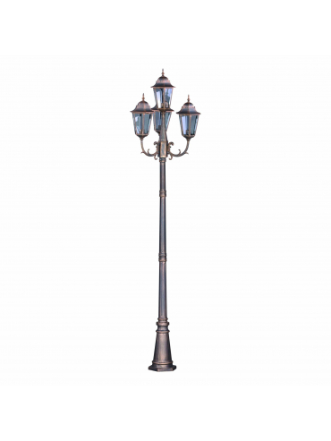 Lampa ogrodowa stojąca K-7006A2/4 CZARNY/ZŁOTY LOZANA