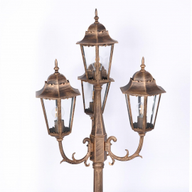 Lampa ogrodowa stojąca K-7006A2/4 CZARNY/ZŁOTY LOZANA