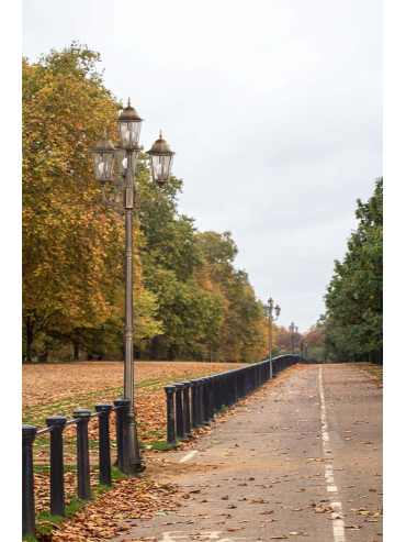 Lampa ogrodowa stojąca K-7006A2/4 CZARNY/ZŁOTY LOZANA