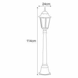 Lampa ogrodowa stojąca K-6006A CZARNY LOZANA