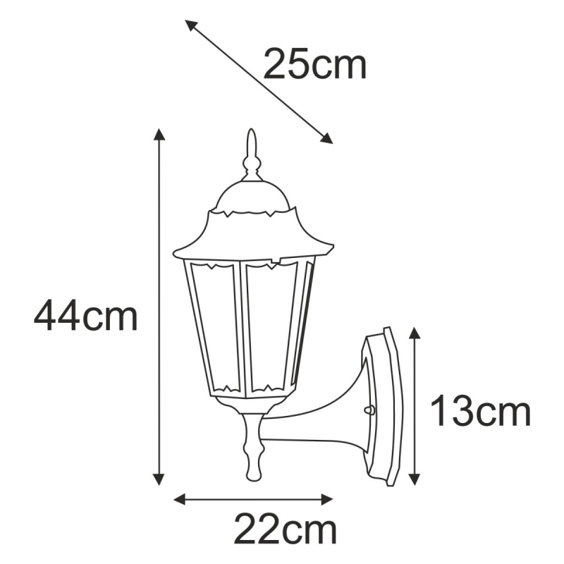 Kinkiet K-5006A UP CZARNY LOZANA