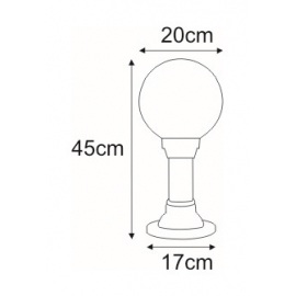 Lampa ogrodowa stojąca K-ML-OGROD 200 0.2 KL. OPAL ASTRID