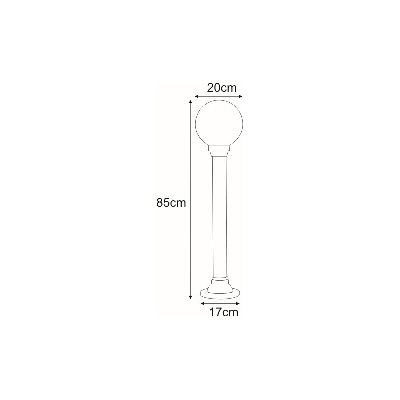 Lampa ogrodowa stojąca K-ML-OGROD 200 0.6 KL. PRYZMAT ASTRID