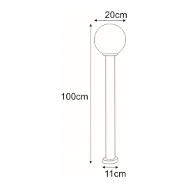 Lampa ogrodowa stojąca K-LP270-1000 ANA