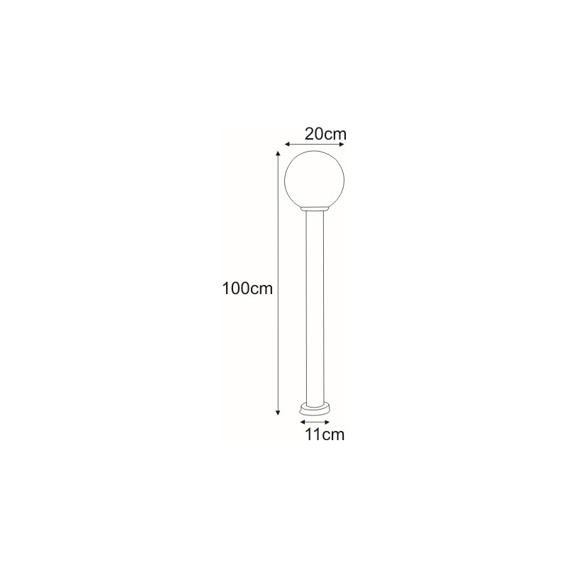 Lampa ogrodowa stojąca K-LP270-1000 ANA