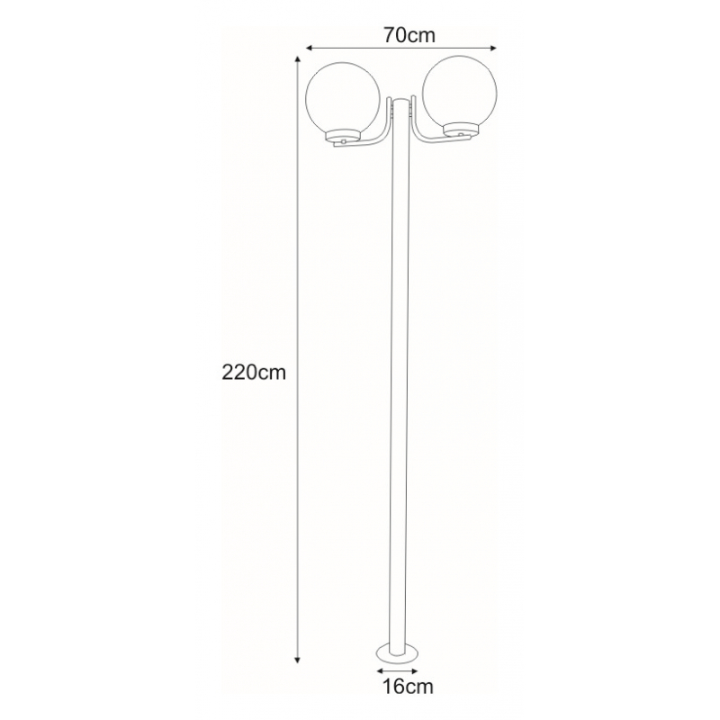 Lampa ogrodowa stojąca K-LP270-2200 ANA