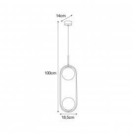 Lampa wisząca K-5101 PARVA